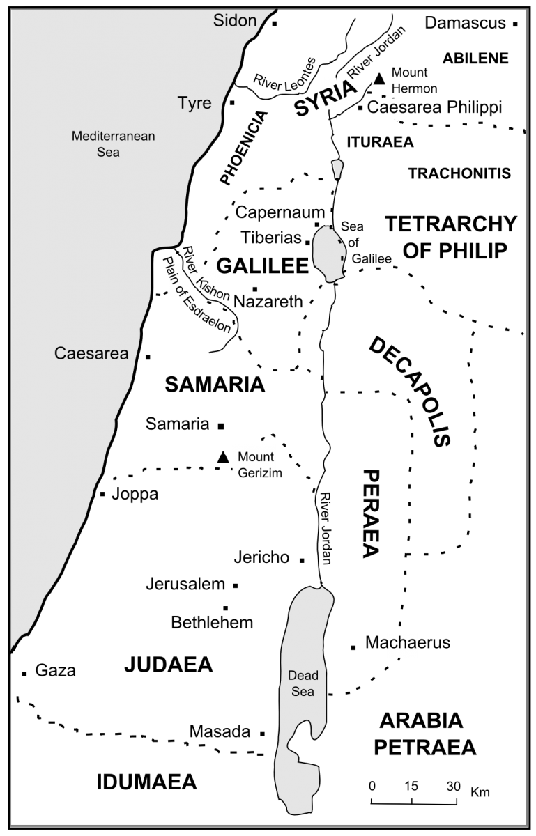 Map of Rulers of Palesrtine