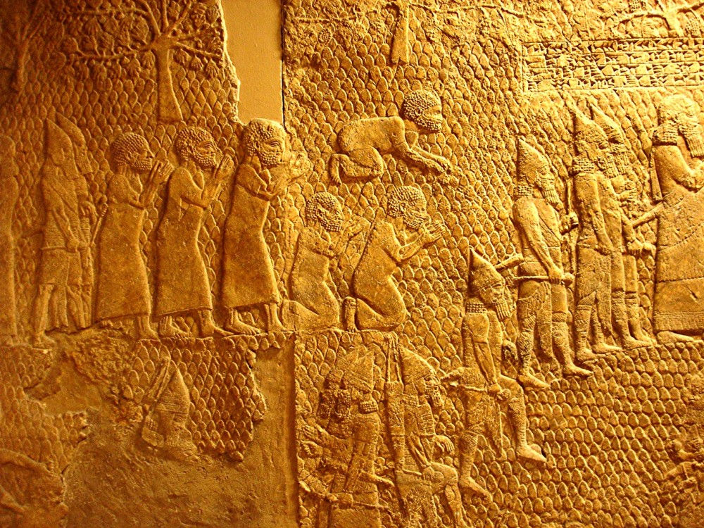 Judaite prisoners being brought before Sennacherib (British Museum)
