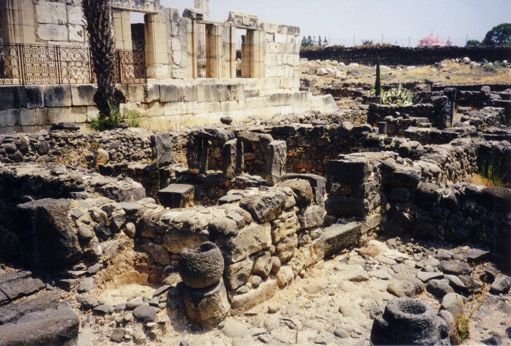 Ruins of the 1st century synagogue in Capernaum