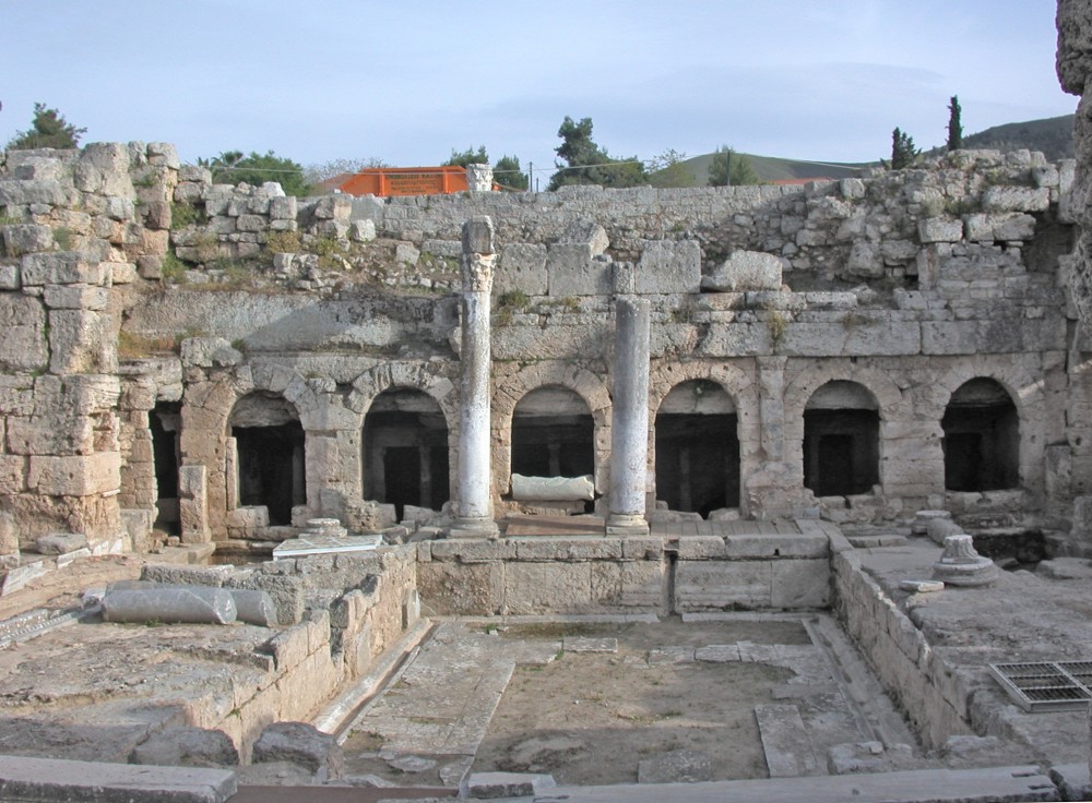Roman fountain in Corinth