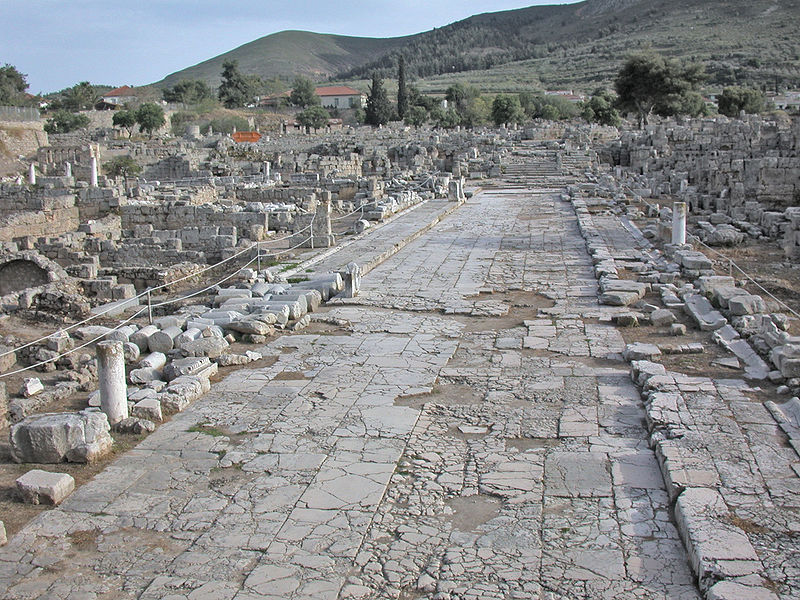 A street in Roman Corinth