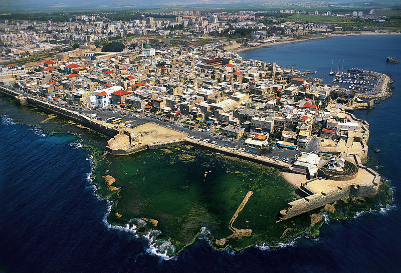 Aerial view of Ptolemais (Akko)