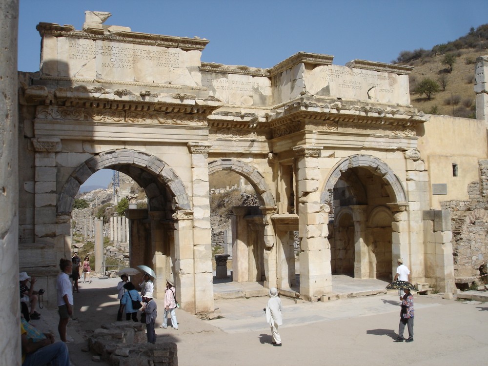 Roman arched gateway at Ephesus