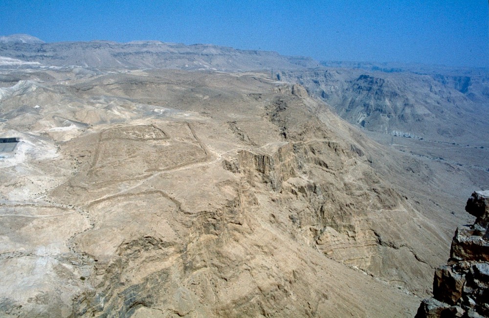 View from the rampart of Masada