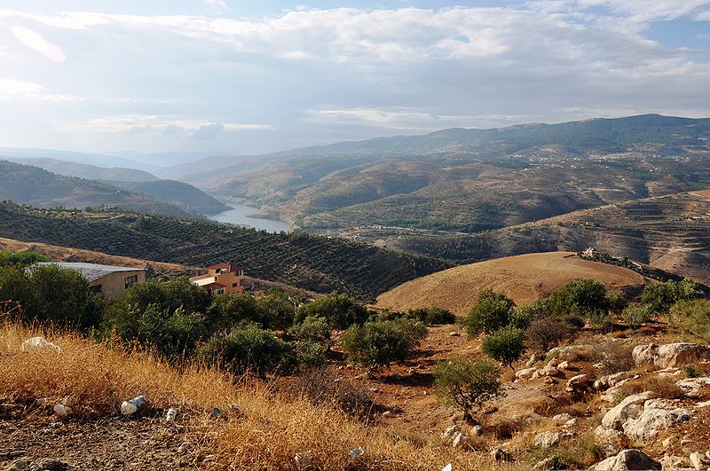 Zarqa River. Jordan