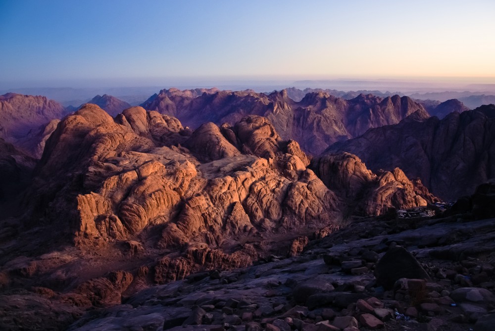 View from summit of Mt Sinai