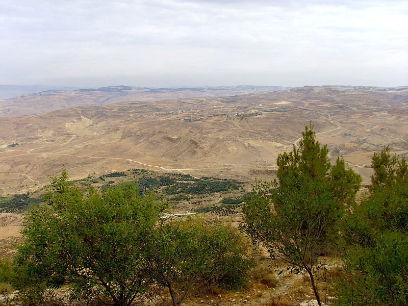 View towards the Plains of Moab