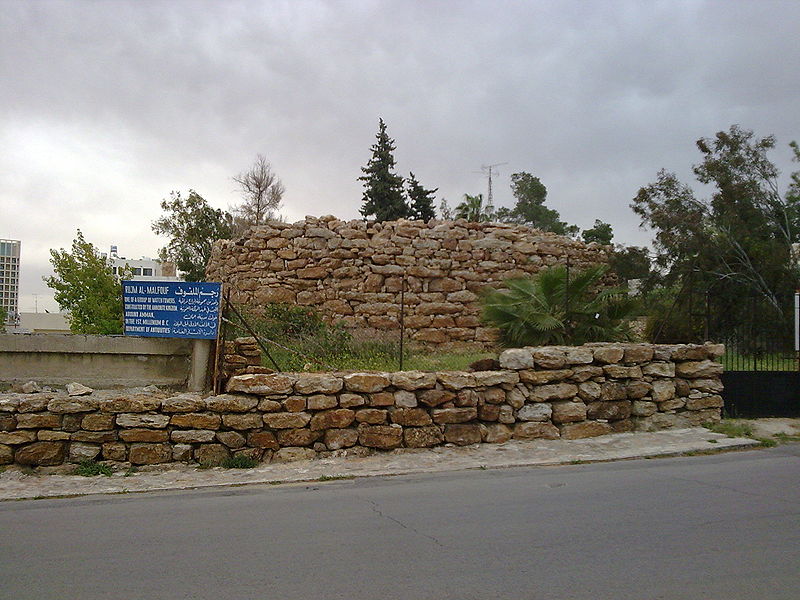 An Ammonite watch tower in Amman (Ldud)