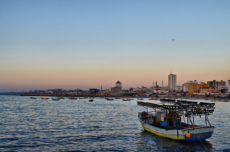 The Mediterranean Sea near Gaza 