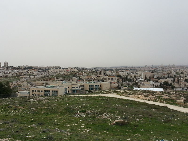 View over East Jerusaem from Hussain's Palace at Gibeah (Judae1)