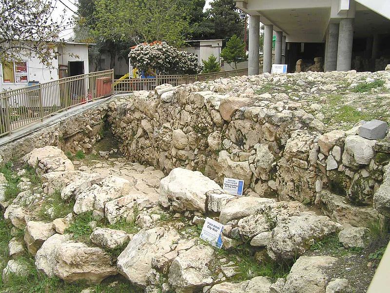 Remains of ancient city wall at Hebron (Eman)