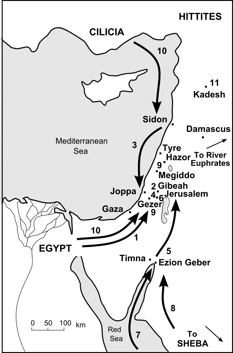 Map - Supplying Solomon's Kingsom