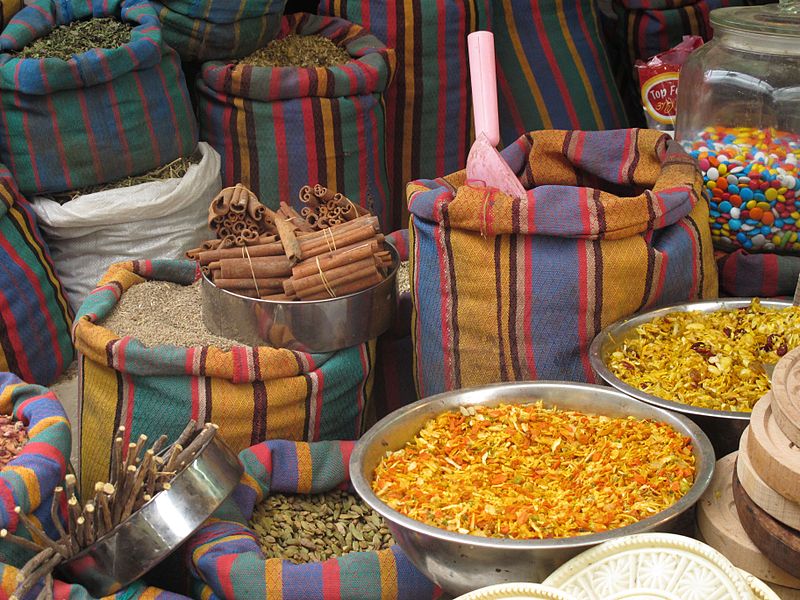 Spices at Akko market