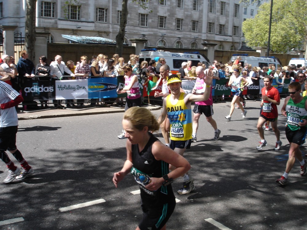 London Marathon on the Embankment