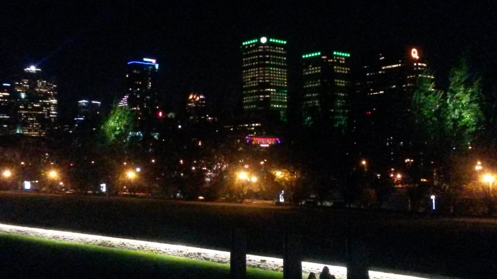 Montreal skyline at night