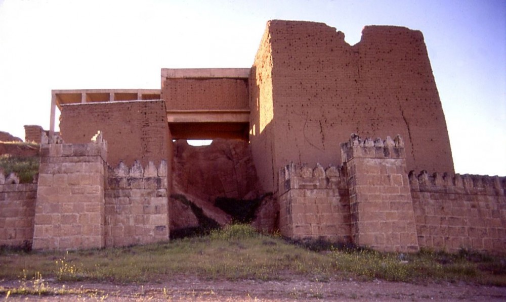 Partially restored Arad Gate of Nineveh