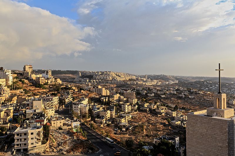 A cross in the sky of Bethlehem