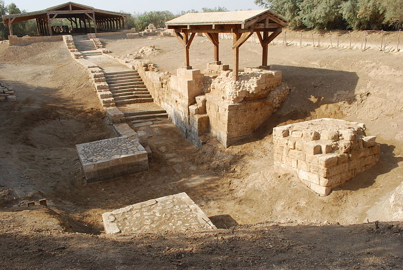 Bethany beyond the Jordan - remains of baptismal site (Jean Housen)