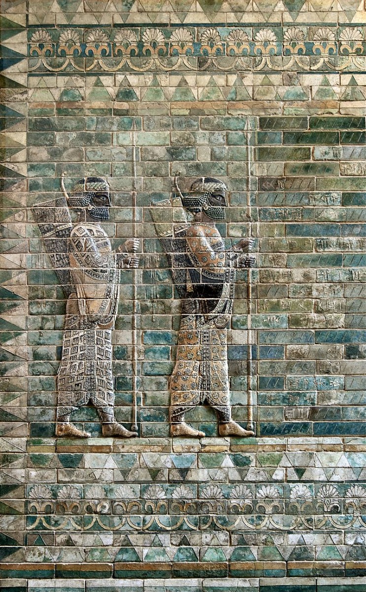 Archers' frieze in Darius I's Palace at Susa  (Louvre Museum, Paris)