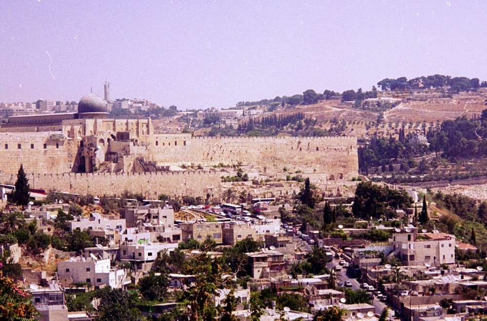 The southeast corner of the Temple Mount, Jerusalem