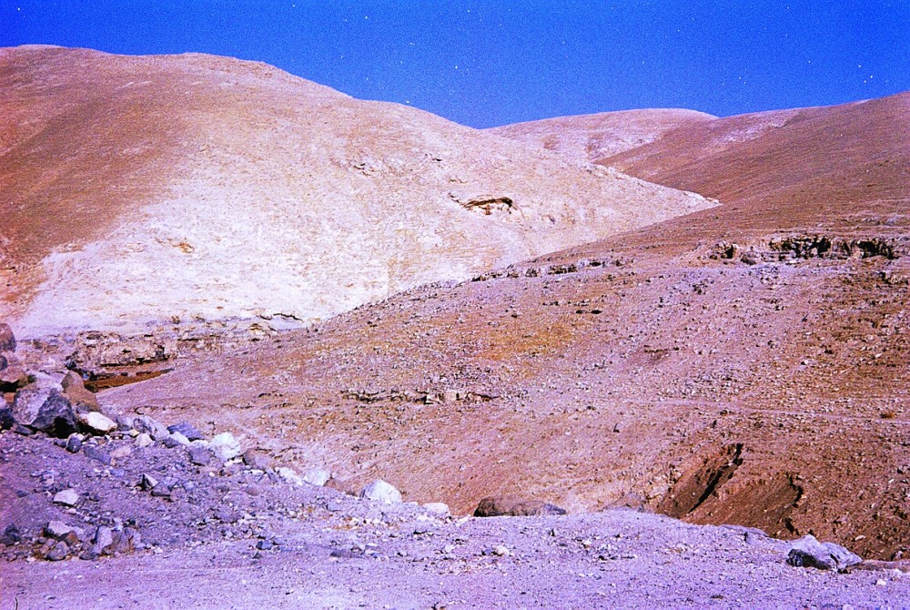 Beside the road down to Jericho