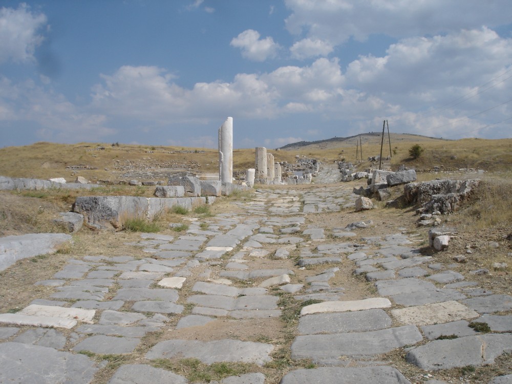 The Decumanus Maximus at Antioch in Pisidia where Paul was persecuted on his first missionary journey