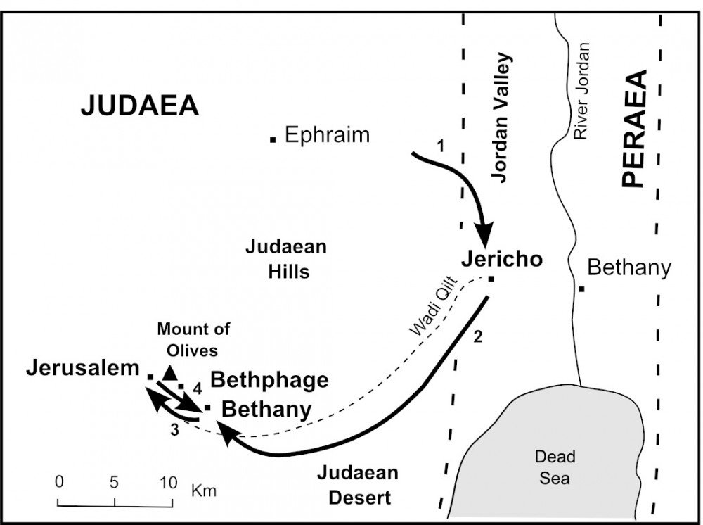 jesus final journey to jerusalem