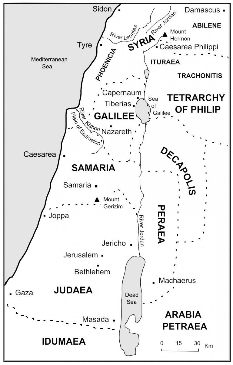 Map of Rulers of Palesrtine