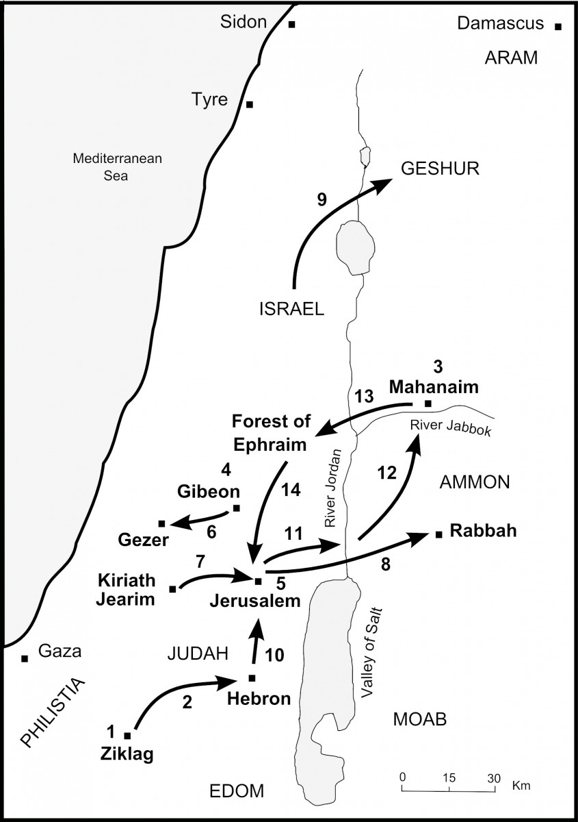 Map of David And Absalom